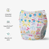 White Warli Freesize UNO Cloth Diaper