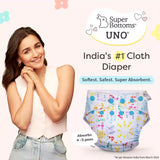 White Warli Freesize UNO Cloth Diaper