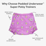 Choose Print and Size for 6 Padded Underwear