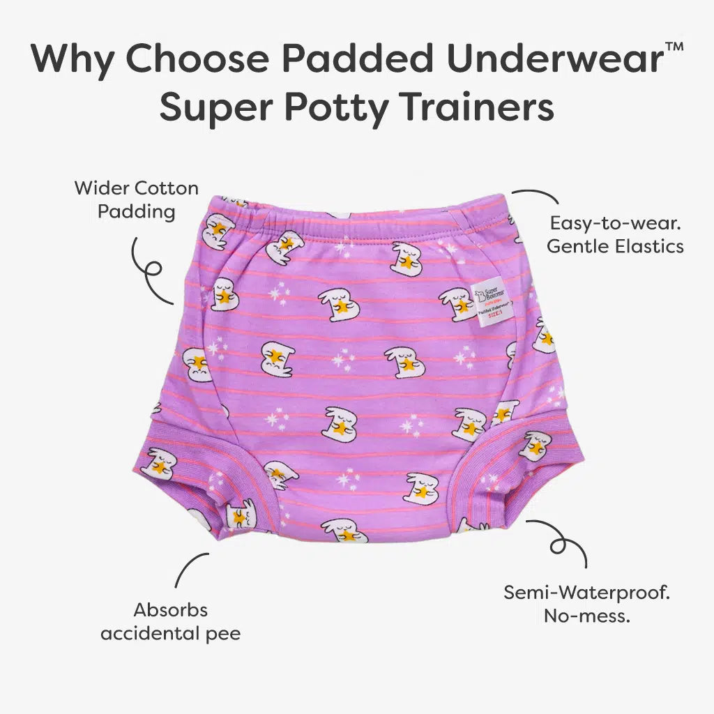 Lavender Cotton Potty Training Underwear