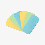 Reusable Easy Clean Top Sheets- Coloured - Pack of 6