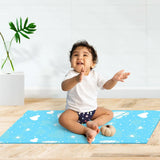 Diaper Changing Mat (Breezy Blue) - Small and Medium (pack of 2)