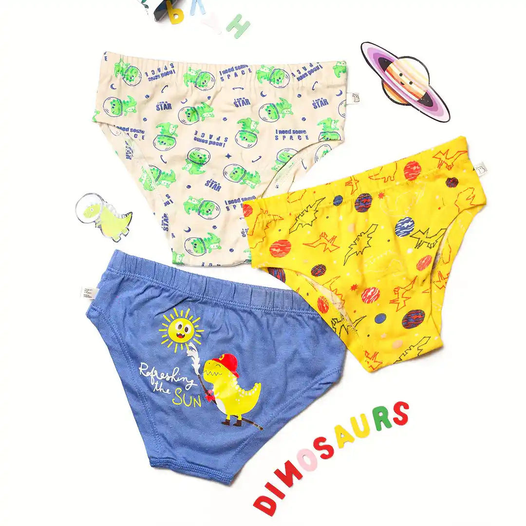Young Girl Briefs Pack of 3 (Finding Dino) - SuperBottoms