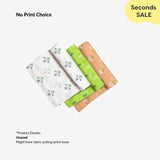 Pack of 3 Swaddles with Fabric Defects - No Print Choice