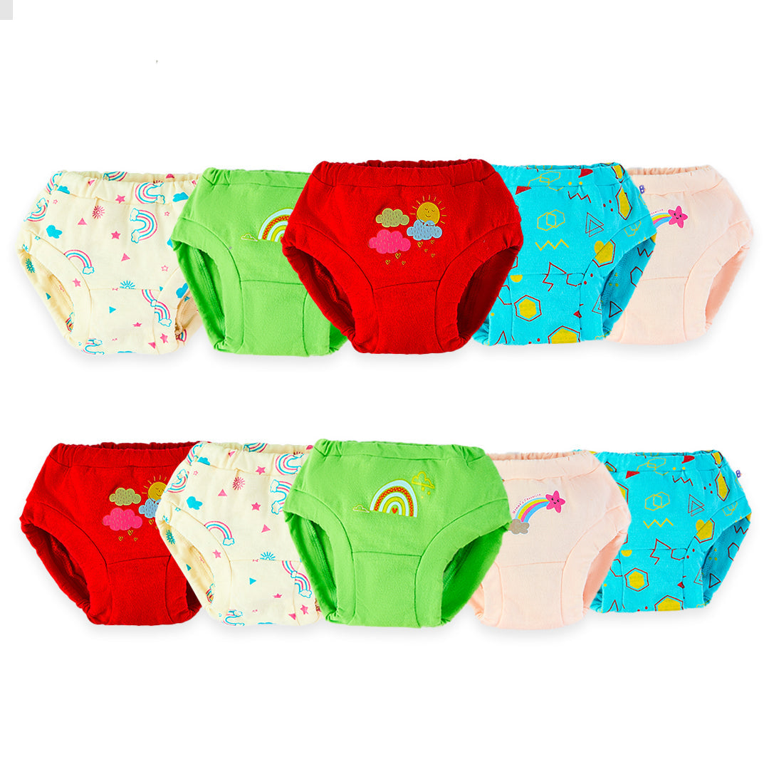 Cucumber Baby Boy's and Baby Girl's Cotton Innerwear Brief Panty Drawer  Pack of 6 (9 to12 Month)