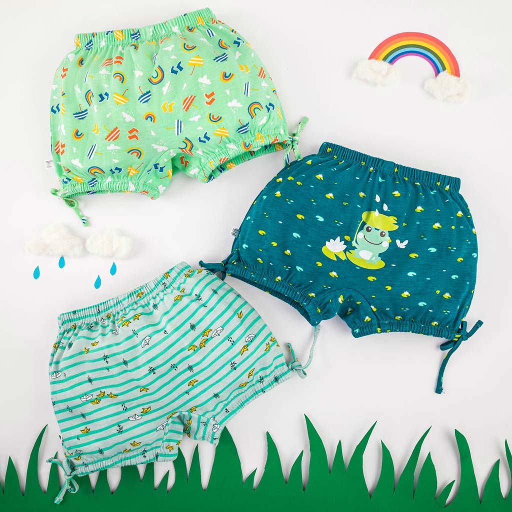 Young Girl Bloomer3 Pack (Rainy Poppins)