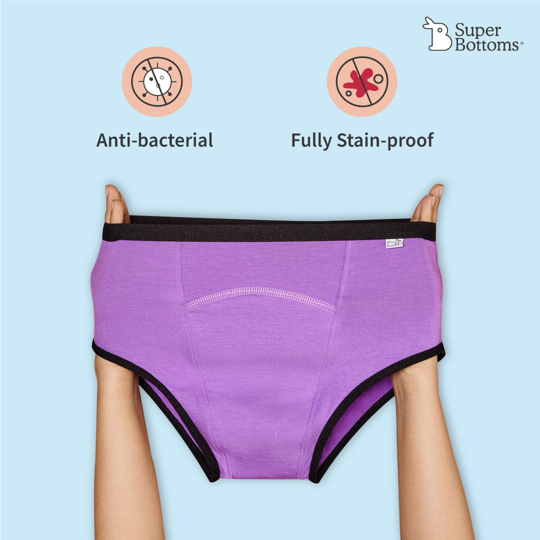 superbottoms Maxabsorb Period Underwear|Period Panty for Women,Full 8Hr  Guaranteed|Antibacterial&Anti-Stain|High Waist Full Coverage|Leak-Free &  Stain