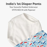 2 Pack Diaper Pants with drawstring