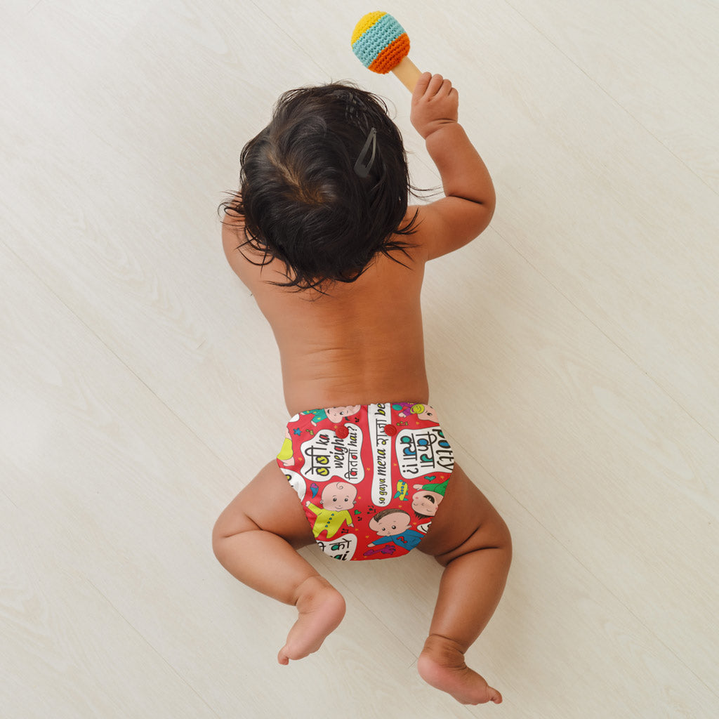 Freesize UNO Cloth Diapers (Baby Talk) by SuperBottoms