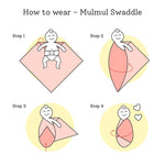 How to wear Mulmul Swaddle