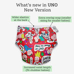 Freesize UNO Cloth Diaper (New Version)