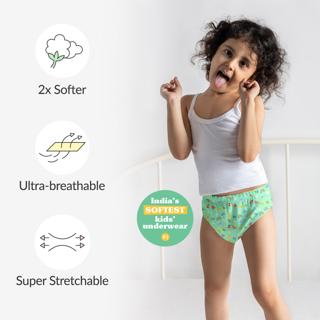 Unisex Toddler Briefs Pack of 3 (Choose Print & Size)