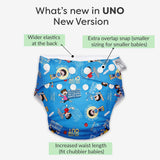 Blue Crew Freesize UNO Cloth  Diaper