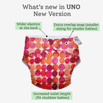 Reusable Freesize UNO Cloth Diaper for Baby