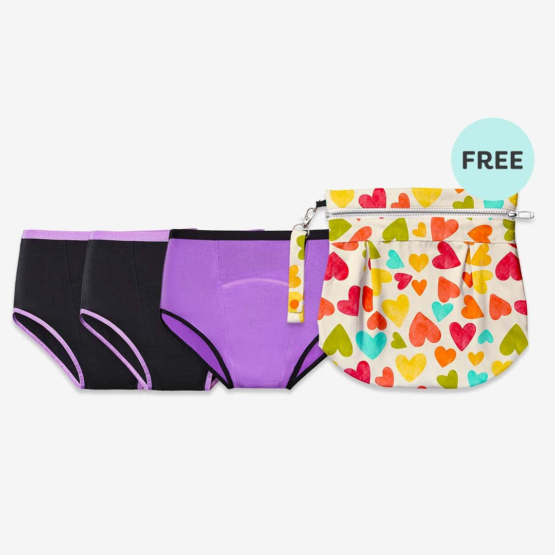 MaxAbsorb™ Reusable Period Underwear Lilac - SuperBottoms