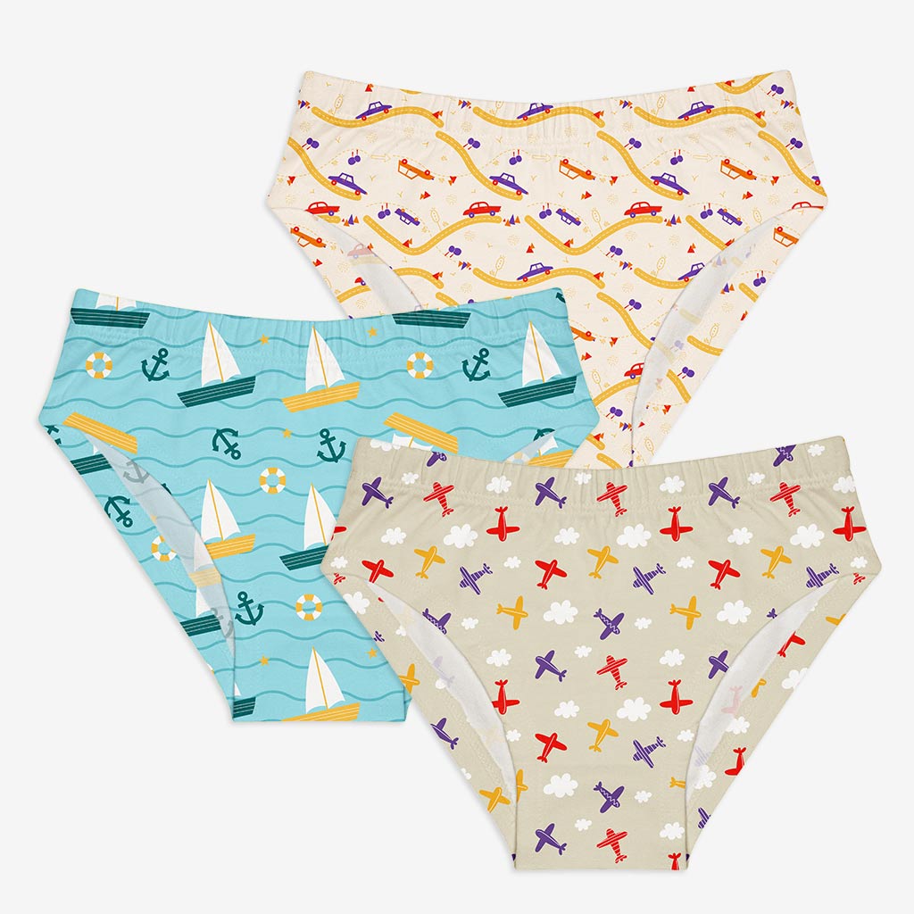 Young Boy Briefs Pack of 3 (Paws Only) - SuperBottoms