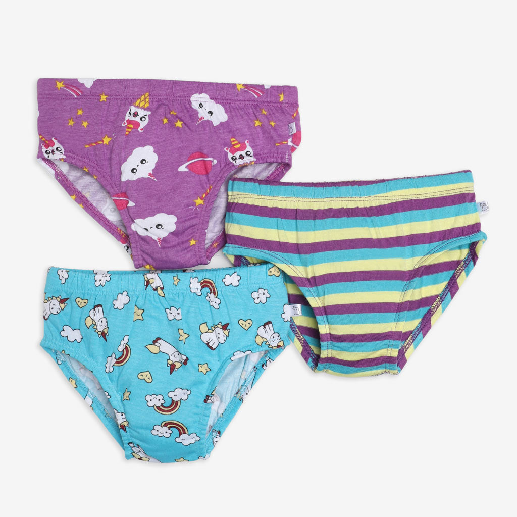 Toddler Underwear Kids Undies Girls Cotton Panties Size 5-6T (Pack of 6)