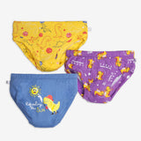 Choose Print and Size for Unisex Toddler Briefs (Pack of 3)