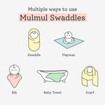 Single Mulmul Swaddle Wrap Pack