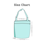 Waterproof Diaper Tote: Ikat Chevron
