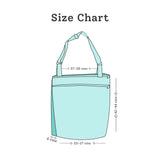 Waterproof Diaper Tote: Ikat Chevron