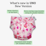 Cherry Blossom Freesize UNO Cloth Diaper